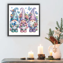 Load image into Gallery viewer, Garden Gnome 30*30CM(Canvas) Partial Special Shaped Drill Diamond Painting
