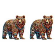 Load image into Gallery viewer, Gorgeous Bear 30*30CM(Canvas) Partial Special Shaped Drill Diamond Painting
