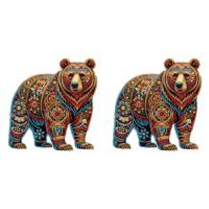 Gorgeous Bear 30*30CM(Canvas) Partial Special Shaped Drill Diamond Painting