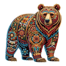 Load image into Gallery viewer, Gorgeous Bear 30*30CM(Canvas) Partial Special Shaped Drill Diamond Painting
