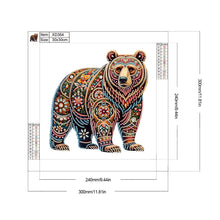 Load image into Gallery viewer, Gorgeous Bear 30*30CM(Canvas) Partial Special Shaped Drill Diamond Painting
