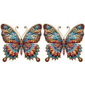 Gorgeous Butterfly 30*30CM(Canvas) Partial Special Shaped Drill Diamond Painting