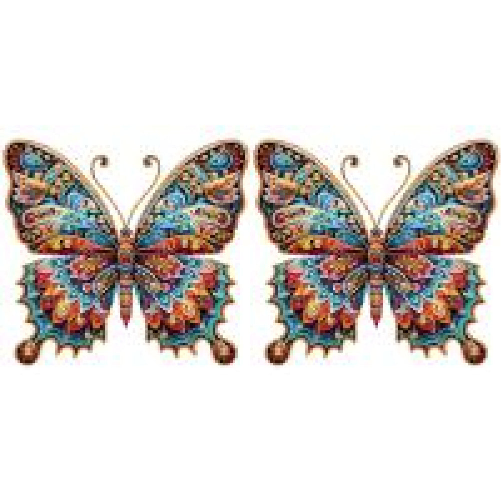 Gorgeous Butterfly 30*30CM(Canvas) Partial Special Shaped Drill Diamond Painting