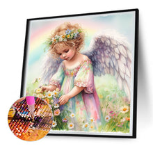 Load image into Gallery viewer, Angel Baby Picking Flowers 30*30CM(Canvas) Full Round Drill Diamond Painting
