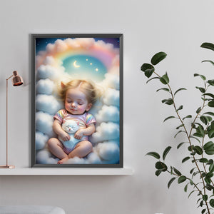 Angel Baby 40*60CM(Canvas) Full Round Drill Diamond Painting