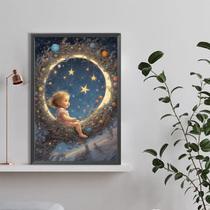 Angel Baby 40*60CM(Canvas) Full Round Drill Diamond Painting