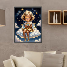 Load image into Gallery viewer, Angel On Clouds 30*40CM(Canvas) Full Round Drill Diamond Painting
