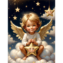 Load image into Gallery viewer, Angel On Clouds 30*40CM(Canvas) Full Round Drill Diamond Painting
