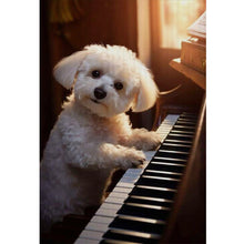 Load image into Gallery viewer, Puppy Playing Piano (40*60CM) 11CT Stamped Cross Stitch
