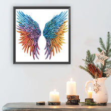 Load image into Gallery viewer, Colorful Wings 30*30CM(Canvas) Partial Special Shaped Drill Diamond Painting
