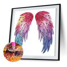 Load image into Gallery viewer, Colorful Wings 30*30CM(Canvas) Partial Special Shaped Drill Diamond Painting
