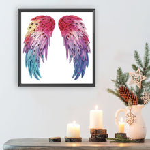 Load image into Gallery viewer, Colorful Wings 30*30CM(Canvas) Partial Special Shaped Drill Diamond Painting
