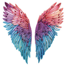 Load image into Gallery viewer, Colorful Wings 30*30CM(Canvas) Partial Special Shaped Drill Diamond Painting
