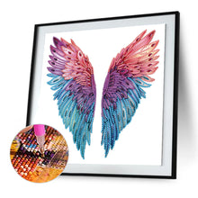 Load image into Gallery viewer, Colorful Wings 30*30CM(Canvas) Partial Special Shaped Drill Diamond Painting
