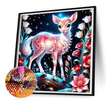 Load image into Gallery viewer, Glowing Deer 30*30CM(Canvas) Full Round Drill Diamond Painting
