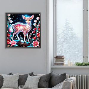 Glowing Deer 30*30CM(Canvas) Full Round Drill Diamond Painting