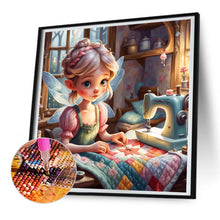 Load image into Gallery viewer, Sewing Angel 30*30CM(Canvas) Full Round Drill Diamond Painting
