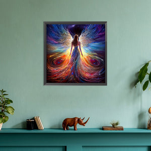 Winged Angel 30*30CM(Canvas) Full Round Drill Diamond Painting