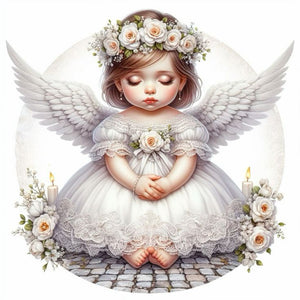 Angel Child 40*40CM(Canvas) Full Round Drill Diamond Painting