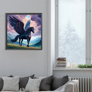 Angel Horse 30*30CM(Canvas) Full Round Drill Diamond Painting