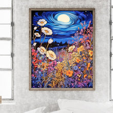 Load image into Gallery viewer, Late Night Mountain Wildflowers 40*50CM(Canvas) Full Round Drill Diamond Painting
