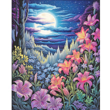 Load image into Gallery viewer, Late Night Mountain Wildflowers 40*50CM(Canvas) Full Round Drill Diamond Painting
