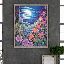 Load image into Gallery viewer, Late Night Mountain Wildflowers 40*50CM(Canvas) Full Round Drill Diamond Painting
