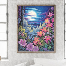 Load image into Gallery viewer, Late Night Mountain Wildflowers 40*50CM(Canvas) Full Round Drill Diamond Painting
