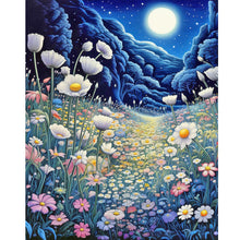 Load image into Gallery viewer, Late Night Mountain Wildflowers 40*50CM(Canvas) Full Round Drill Diamond Painting
