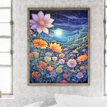 Load image into Gallery viewer, Late Night Mountain Wildflowers 40*50CM(Canvas) Full Round Drill Diamond Painting
