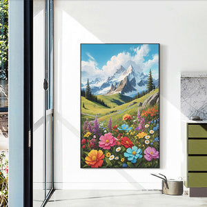 Beautiful Scenery Of Mountains And Rivers 40*60CM(Canvas) Full Round Drill Diamond Painting