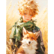 Load image into Gallery viewer, The Little Prince And The Fox Straw Field 50*60CM(Canvas) Full Round Drill Diamond Painting
