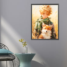 Load image into Gallery viewer, The Little Prince And The Fox Straw Field 50*60CM(Canvas) Full Round Drill Diamond Painting
