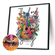 Load image into Gallery viewer, Retro Literary Calligraphy And Painting 30*30CM(Canvas) Partial Special Shaped Drill Diamond Painting
