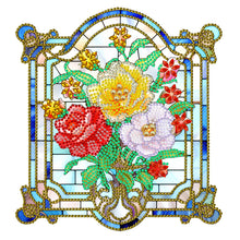 Load image into Gallery viewer, Glass Window Grilles 30*30CM(Canvas) Partial Special Shaped Drill Diamond Painting
