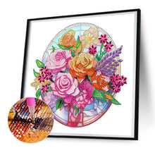 Load image into Gallery viewer, Glass Window Grilles 30*30CM(Canvas) Partial Special Shaped Drill Diamond Painting
