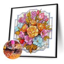 Load image into Gallery viewer, Glass Window Grilles 30*30CM(Canvas) Partial Special Shaped Drill Diamond Painting
