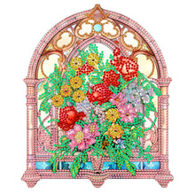 Load image into Gallery viewer, Glass Window Grilles 30*30CM(Canvas) Partial Special Shaped Drill Diamond Painting
