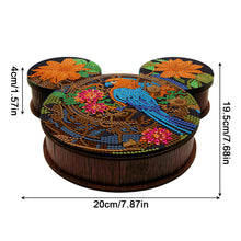 Load image into Gallery viewer, Wood DIY Diamond Painting Jewelry Organizer Box Kit for Adults Kids(Flower Bird)
