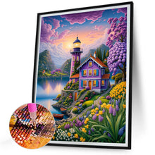 Load image into Gallery viewer, Garden House 30*40CM(Canvas) Full Round Drill Diamond Painting
