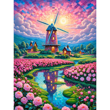 Load image into Gallery viewer, Garden House 30*40CM(Canvas) Full Round Drill Diamond Painting
