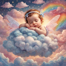 Load image into Gallery viewer, Sleeping Angel Child 30*30CM(Canvas) Full Round Drill Diamond Painting
