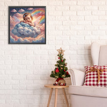 Load image into Gallery viewer, Sleeping Angel Child 30*30CM(Canvas) Full Round Drill Diamond Painting
