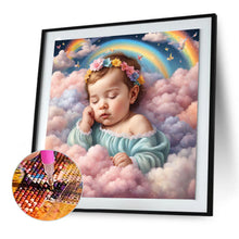 Load image into Gallery viewer, Sleeping Angel Child 30*30CM(Canvas) Full Round Drill Diamond Painting
