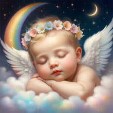 Load image into Gallery viewer, Sleeping Angel Child 30*30CM(Canvas) Full Round Drill Diamond Painting
