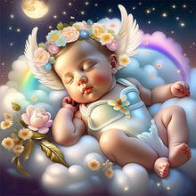 Load image into Gallery viewer, Sleeping Angel Child 30*30CM(Canvas) Full Round Drill Diamond Painting
