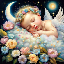 Load image into Gallery viewer, Sleeping Angel Child 30*30CM(Canvas) Full Round Drill Diamond Painting
