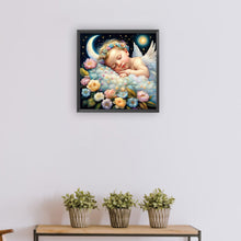 Load image into Gallery viewer, Sleeping Angel Child 30*30CM(Canvas) Full Round Drill Diamond Painting
