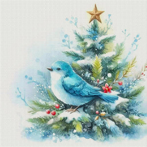 Birdie (40*40CM) 11CT Stamped Cross Stitch