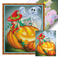 Load image into Gallery viewer, Pumpkin Ghost (40*50CM) 11CT Stamped Cross Stitch
